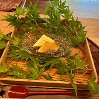 東山 緒方 - 間人　黒鮑　湯葉豆腐　ジュンサイ