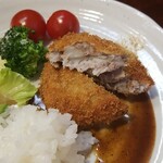 キッチン ブルー グローブ - クロケットをカット