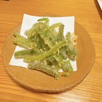 鮨　ごん八 - ミズの天ぷら