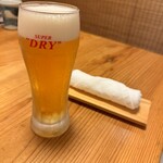 鮨　ごん八 - 生ビール