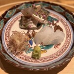 温石 - カマスとアオリイカ