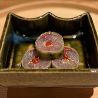 温石 - 鯵の胡瓜巻き