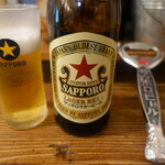 長者町立ち飲み やいちゃん - 赤星中瓶