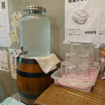 長者町立ち飲み やいちゃん - セルフの和らぎ水はありがたいサービスですね