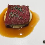 馳走西健一 - 鹿肉の炭火焼き鹿肉（奥静岡）、きたあかり