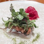 馳走西健一 - アジのマリネ、紫キャベツ