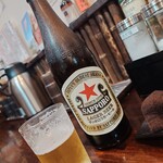 とんかつ・トンテキ たつまきや - 瓶ビール（650円）