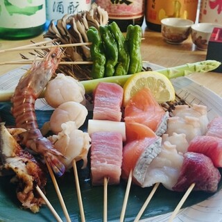 珍しい、当店オリジナルの魚串をご堪能下さい！