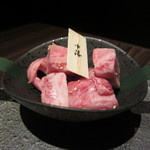 秋田牛玄亭 - 塩焼き物　松坂牛の中落ち