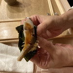 握りのはやし - 鯖の手巻き