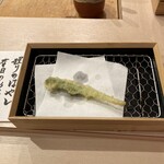 握りのはやし - 行者ニンニクの天ぷら