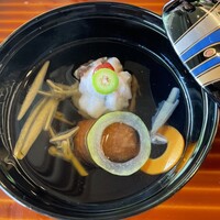 隠れ里車屋 - 椀盛　紫陽花見立