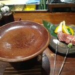 えびす鯛 - 陶板焼き