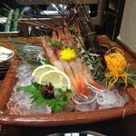 えびす鯛 - 佐渡産南蛮海老のお造り