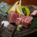 えびす鯛 - 村上牛陶板焼き