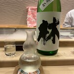 鮨 大門 - ★林 純米吟醸 五百万石(富山県朝日町) こちら初めていただきました！やわらかいタッチの中にもしっかりした骨格を感じさせる。品のある酸味がシャリとマリアージュ。