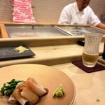 鮨 大門 - ご自身も釣りをされるのかしら、と思うくらい日に焼けて真っ黒な大将(*≧艸≦)繊細な握りや料理から魚津への愛が伝わってきました！