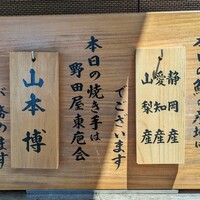 入谷鬼子母神門前のだや - 今日の鰻