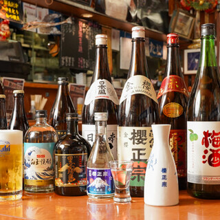 マルエフ樽生が飲める！酒屋オリジナルの焼酎もお見逃しなく