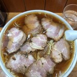 かいらく - チャーシューめん 1000円   大盛り 150円