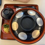 楠公レストハウス - 国産黒毛和牛の江戸煎り酒大名丼(和牛つくね)