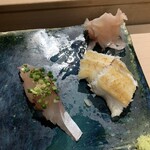 鮨処 たか - アジ、穴子焼き