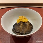 御料理 寺沢 - 蝦夷あわびと無添加うにの飯蒸し