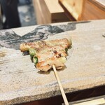 心斎橋かわぐち - アスパラの串焼き