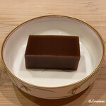 御料理 寺沢 - 自家製の水羊羹
