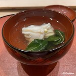 御料理 寺沢 - 鮎魚女と丘和布の椀物