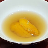 すし 良月 - 赤雲丹、鮑の出汁