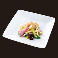 大海老と季節野菜の塩炒め