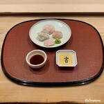 御料理 寺沢 - 松皮鰈の縁側､泥障烏賊､松皮鰈､鮎魚女