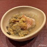 御料理 寺沢 - 海胆と喜知次と賀茂茄子
