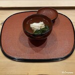 御料理 寺沢 - 鮎魚女と丘和布の椀物