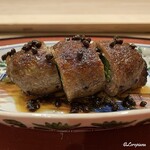 御料理 寺沢 - 岩手牛サーロインの備長炭焼