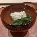 御料理 寺沢 - 鮎魚女と丘和布の椀物