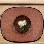 御料理 寺沢 - 鮎魚女と丘和布の椀物