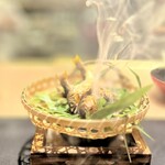 蓬左茶寮 - 和良鮎の炭焼き