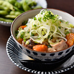 焼鳥 古友里 - モツ煮、枝豆