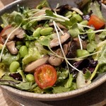 Pacific Catch - ハウスサラダ。思ったより小振り。