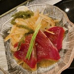 すし おおまさ - 鰹のカルパッチョ