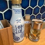 貝のしらはら - 黒七味とにぼ酢が素晴らしいです♪