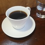 キッチン ブルー グローブ - ホットコーヒーのアップ