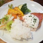 キッチン ブルー グローブ - ワンプレートにします