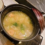 すし おおまさ - あおさ味噌汁