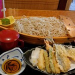天竜そば ニュー藤屋 - 大鯵と海老の天竜そば 1,562円
