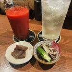 和座わざ - 突き出しとハイボールとトマトジュース