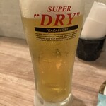 ヤキトリ まだらや - 生ビール