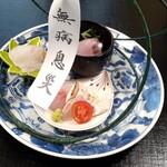 旬味 鮮心 魚屋 富重 - お造りは確か、カレイとスズキ炙り、ソイ‥えーと忘れた(笑)